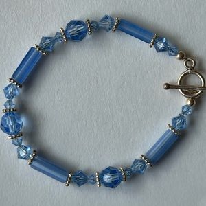 Swarovski Crystal and Sterling silver bracelet